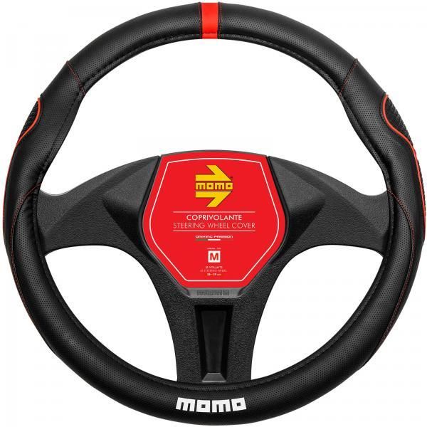 Momo Coprivolante Supergrip nero/rosso 38-39 cm