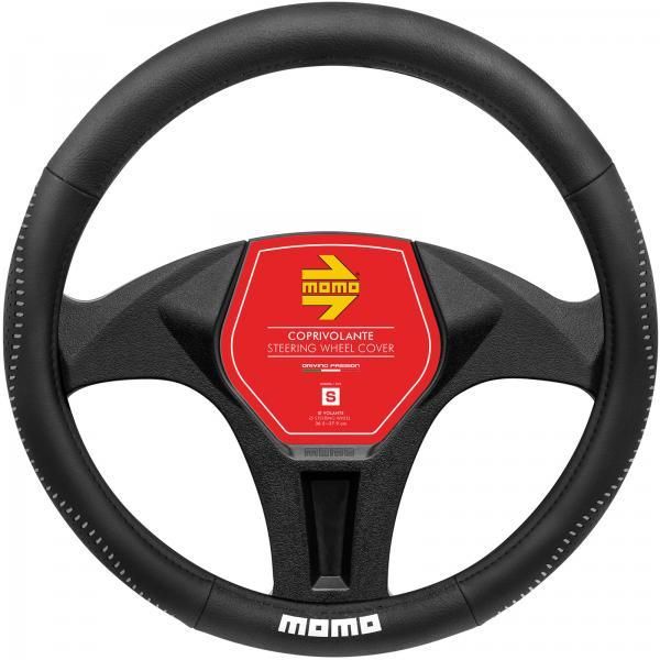 Momo Street Steering Wheel Cover Black/Grey 36.5-37.9 cm