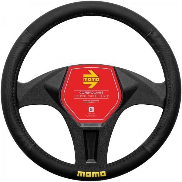 Funda para volante Momo Easy Negro/Negro 36,5-37,9 cm