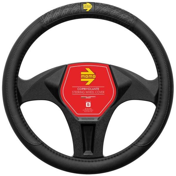Funda para volante de coche Momo VIP negra/negra 38-39 cm