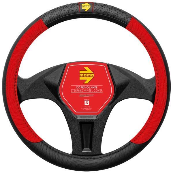 Funda para volante de coche Momo VIP negra/roja 38-39 cm
