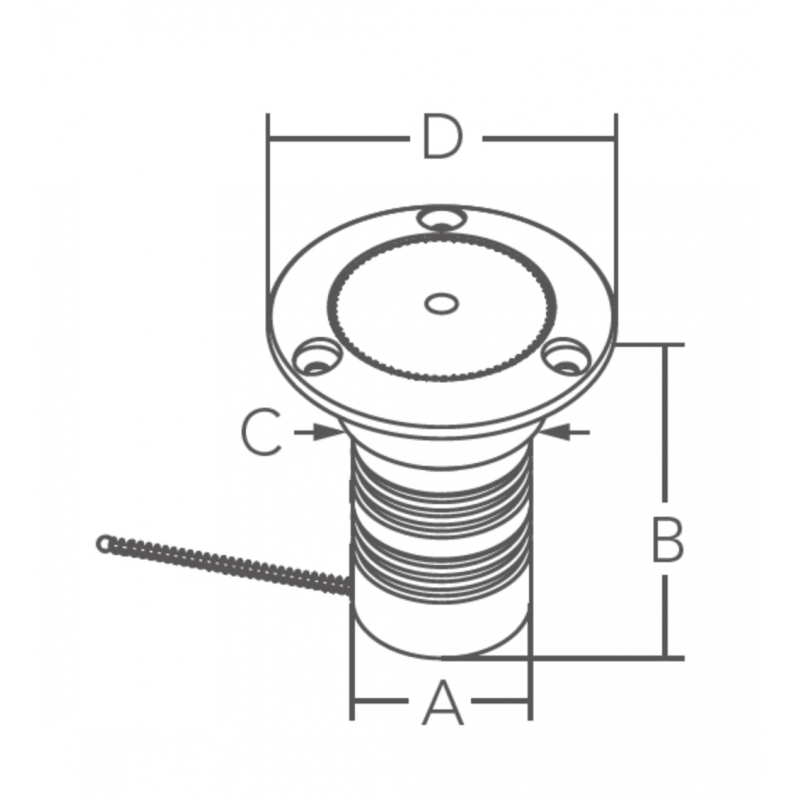 Tappi di Imbarco Inox 38 Mm