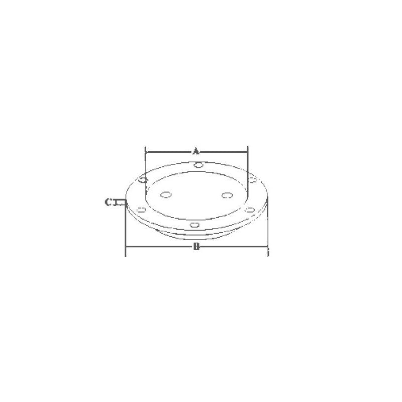 Marine Town Nautica 316 Tapa de acero inoxidable Diámetro 114 mm 9026401