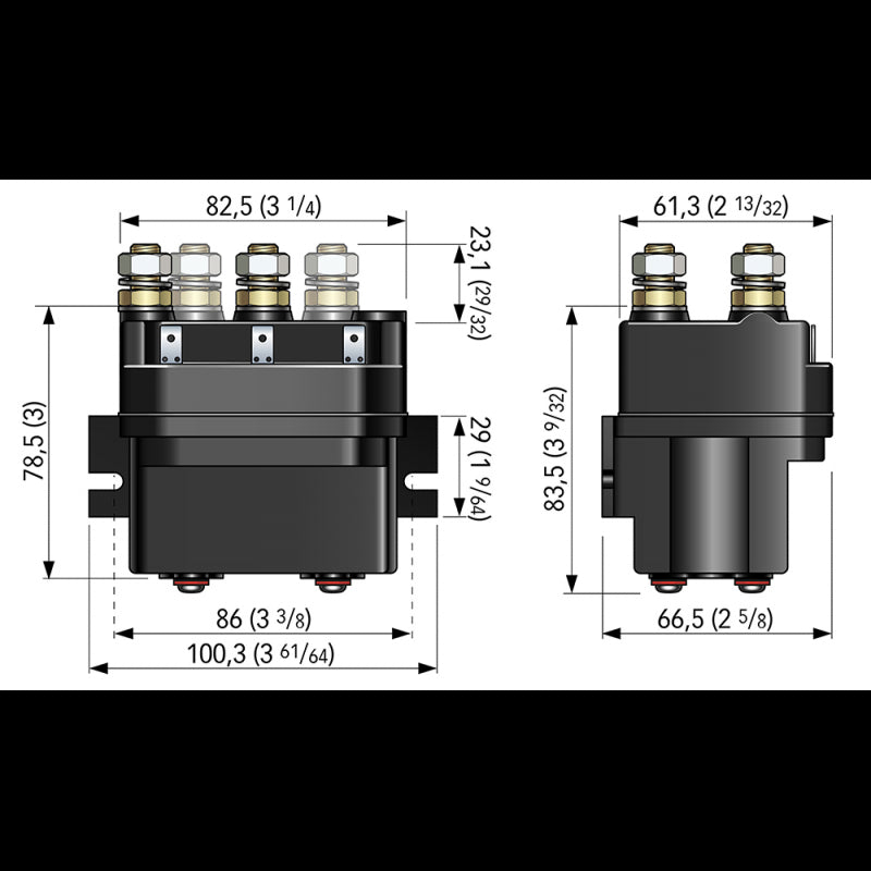 Schnellschütz 4 Anschlüsse 12 Volt FTT641512000B00