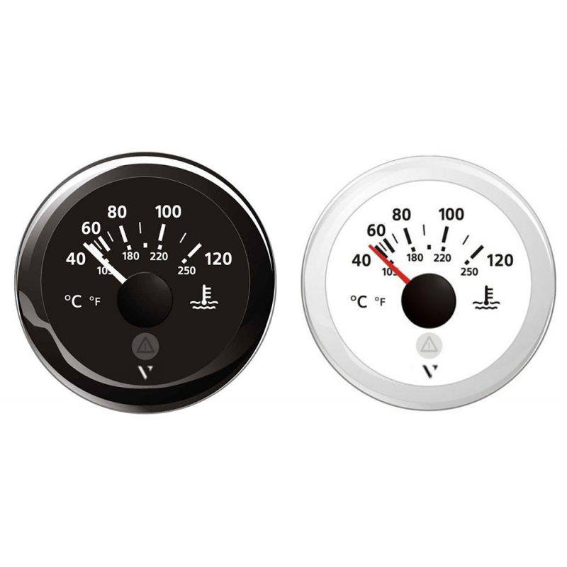 Termómetro de agua Vdo 12/24 V Negro 60235JA