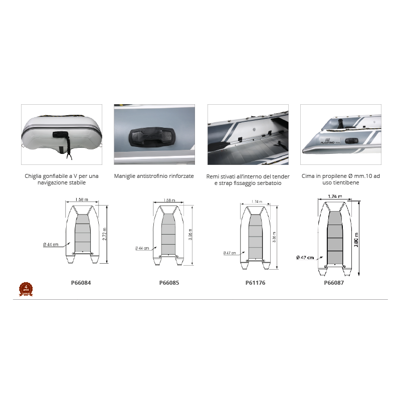 Tender Trail P270KH 2.72 m 66084 Plastimo