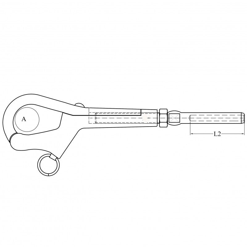 FNI Tenditore a Pellicano Diametro mm 3 M6 S8001-A060603