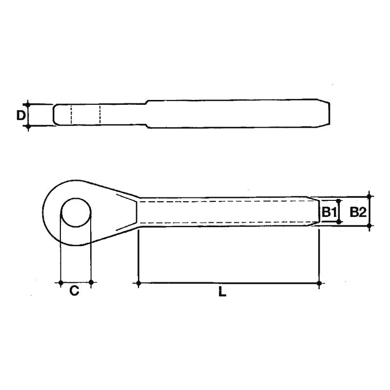 Mavi.Mare Terminal for Steel Cables Press Eye Diameter mm 2.5/3 108.03