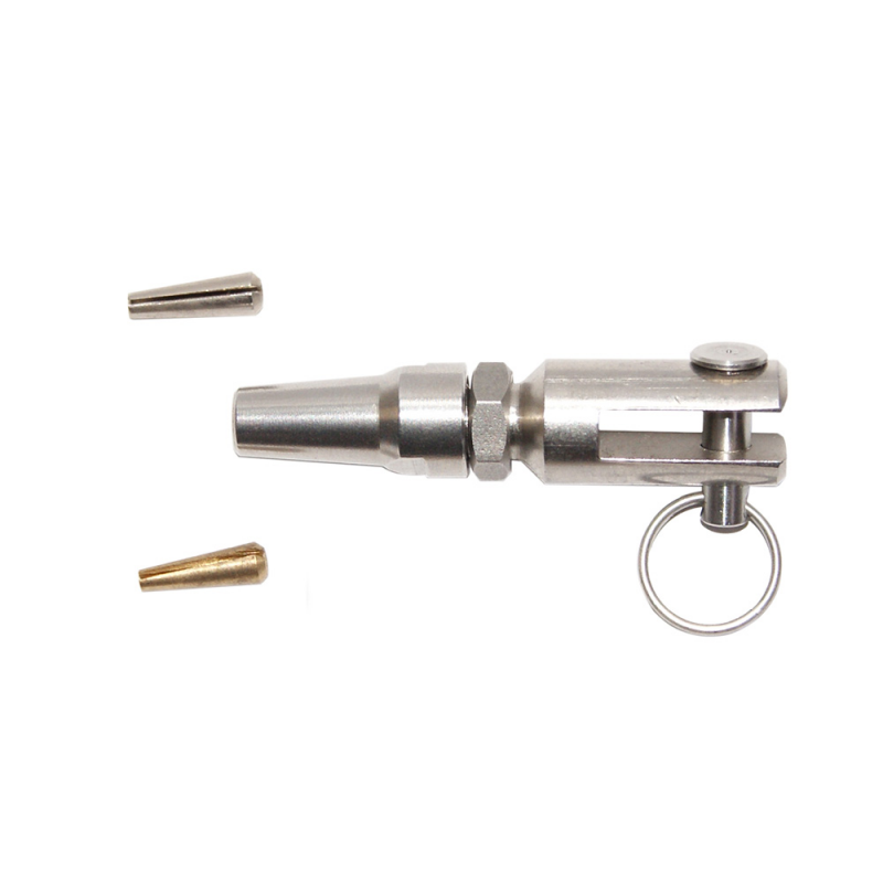 Mavi.Mare Terminal for High Speed Steel Cables, Fork Diameter 2.5/3 mm 116-03