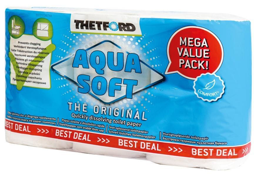 Thetford Aqua Soft Toilettenpapier, 6 Rollen