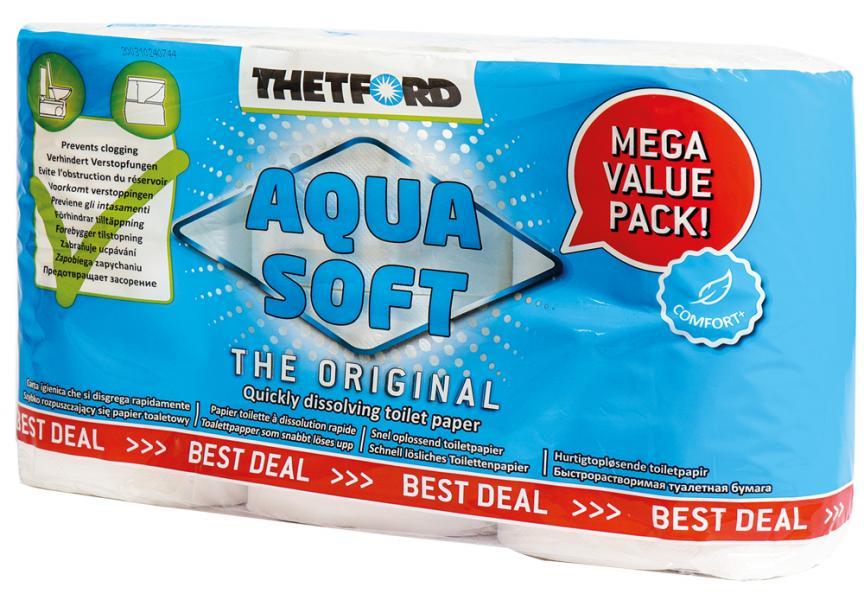 Thetford Aqua Soft Toilettenpapier, 6 Rollen