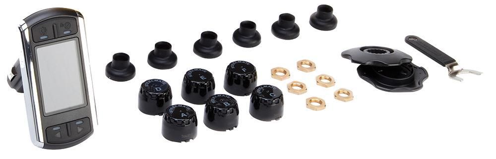 Steelmate Kit 6 sensori pressione pneumatici 0-5,2 Bar