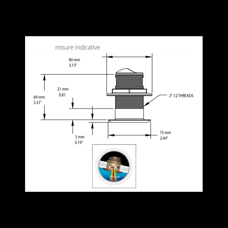 Lowrance Trasduttore B150M 0 Gradi 000-13920-001