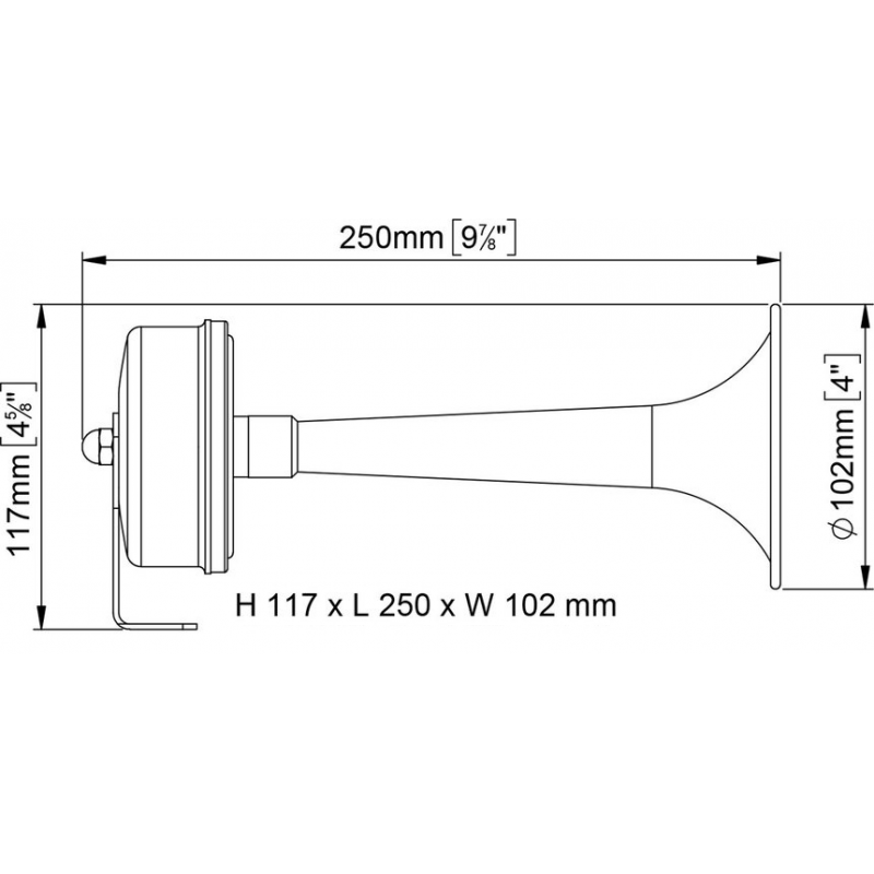 Marco 12-Volt-Schiffshorn 132 120 12