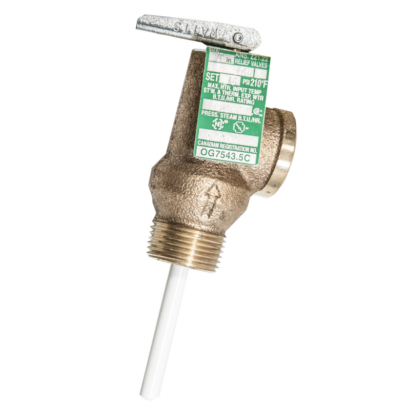 Válvula de alivio de presión Raritan de 75 psi WH3/01