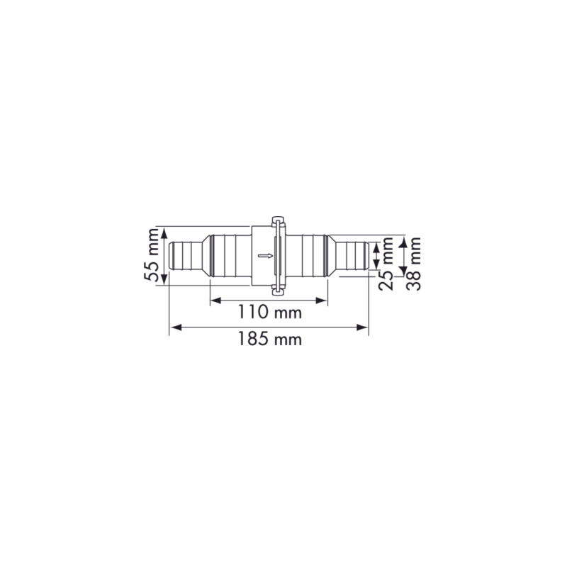 Válvula antirretorno Plastimo Diámetro mm 25/38 42797