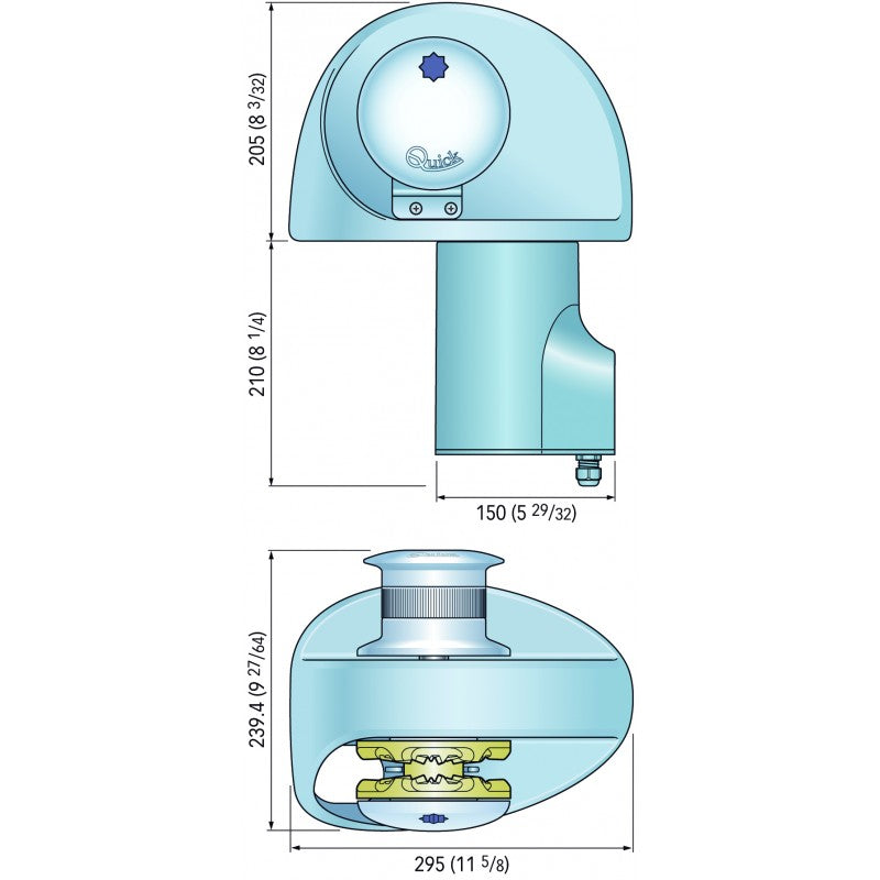Quick Salpa Ancora Eagle con Campana 1000W 24 V B.8 FSE01024D008A00
