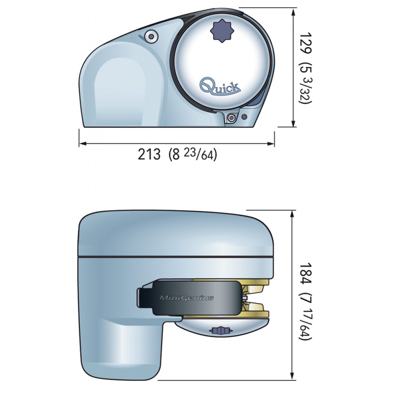 Quick Salpa Ancora Minigenius Ff 250W 12 Volt B.6 FSGM0250F006A00