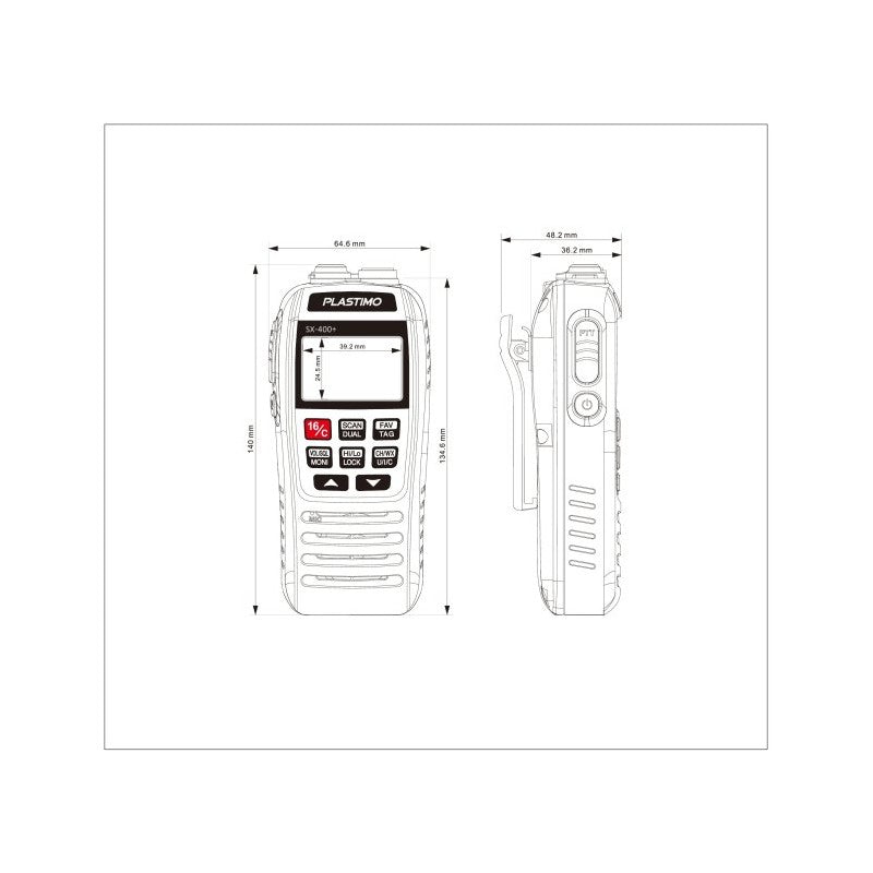 Vhf Galleggiante e Lampeggiante Sx-400+