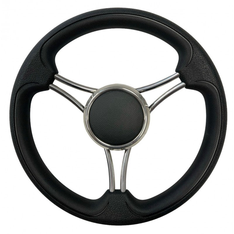 Volante Savoretti Cuero Negro Diámetro mm 350 T22KBCP/35
