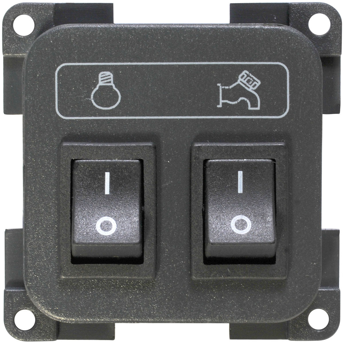 Cbe Double Pump and Light Switch Grey- Grey-