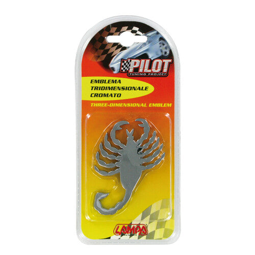 Pilot 3D Chrome Emblem - Scorpion