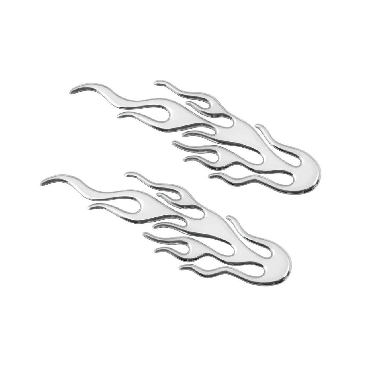 Pilot 3D Chrome Emblem - 2 Flames