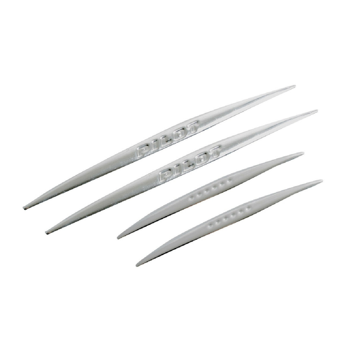 Pilot Chrome Decos, chrome adhesive decorations, 4 pcs - 100+180 mm