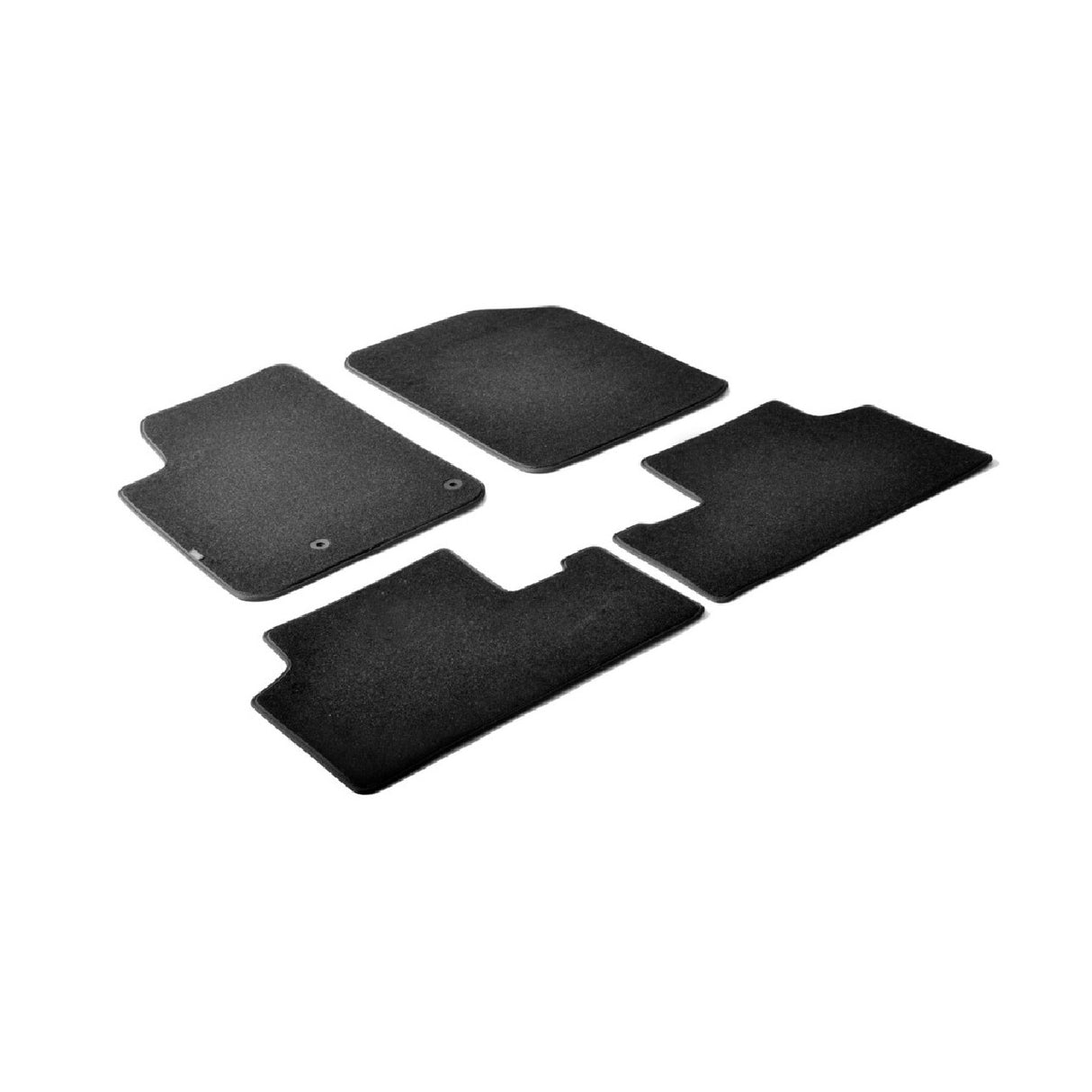 Schwarze Fußmatten für Citroen Berlingo 05/96>03/08 Multispace 05/96>03/08