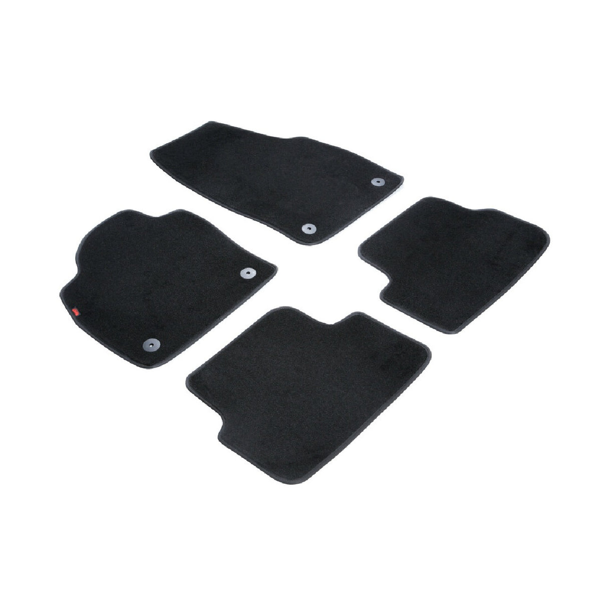 Lamp Custom-Made Carpet Mat Set - Black - Volkswagen Polo 5p (10/17>)