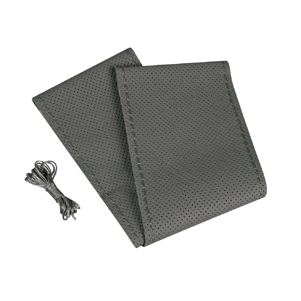Pilot Premium Perforated Leather Steering Wheel Cover - L - Ø 37/39 cm - Grey