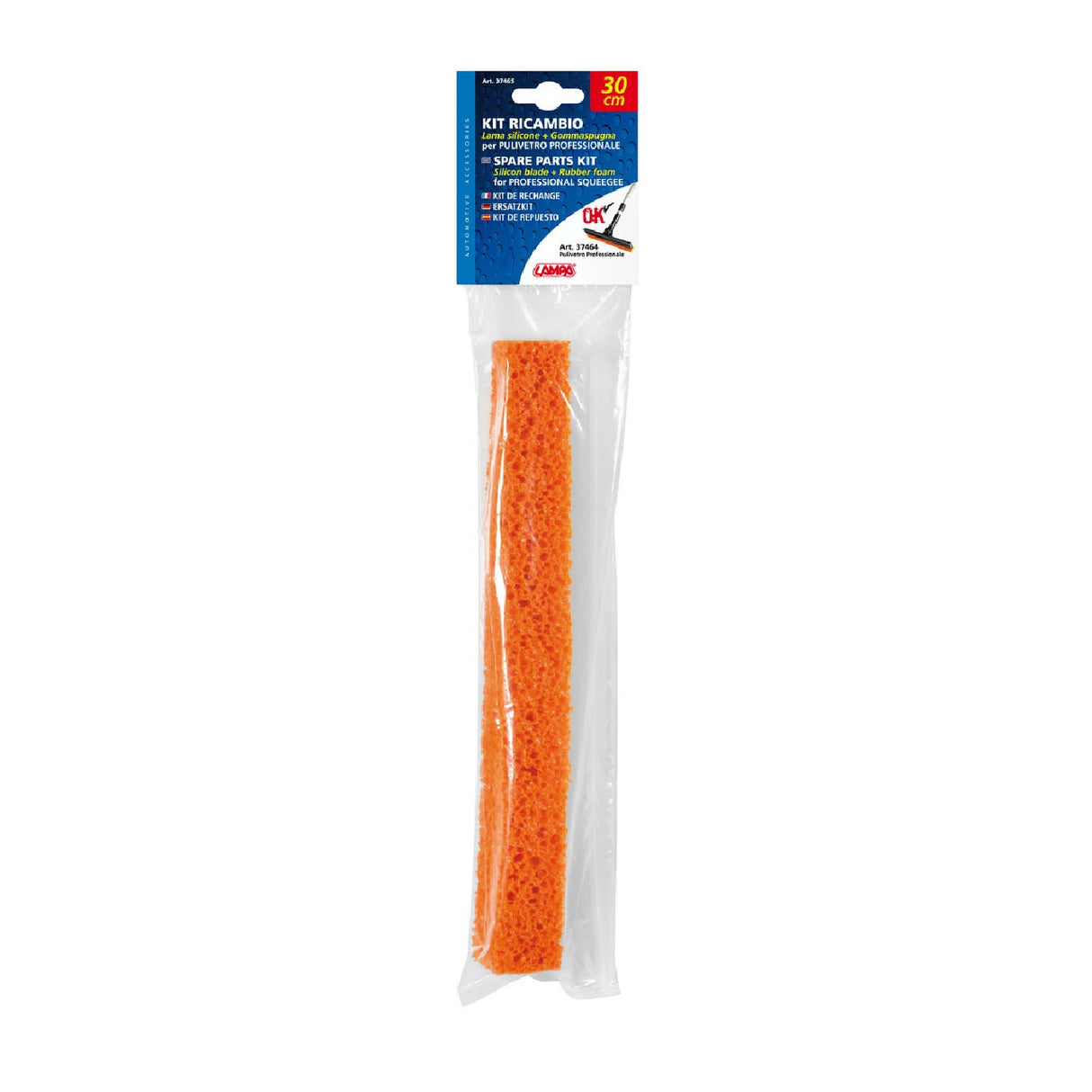 Lamp Replacement Kit Silicone Blade + Sponge Rubber - 30 cm