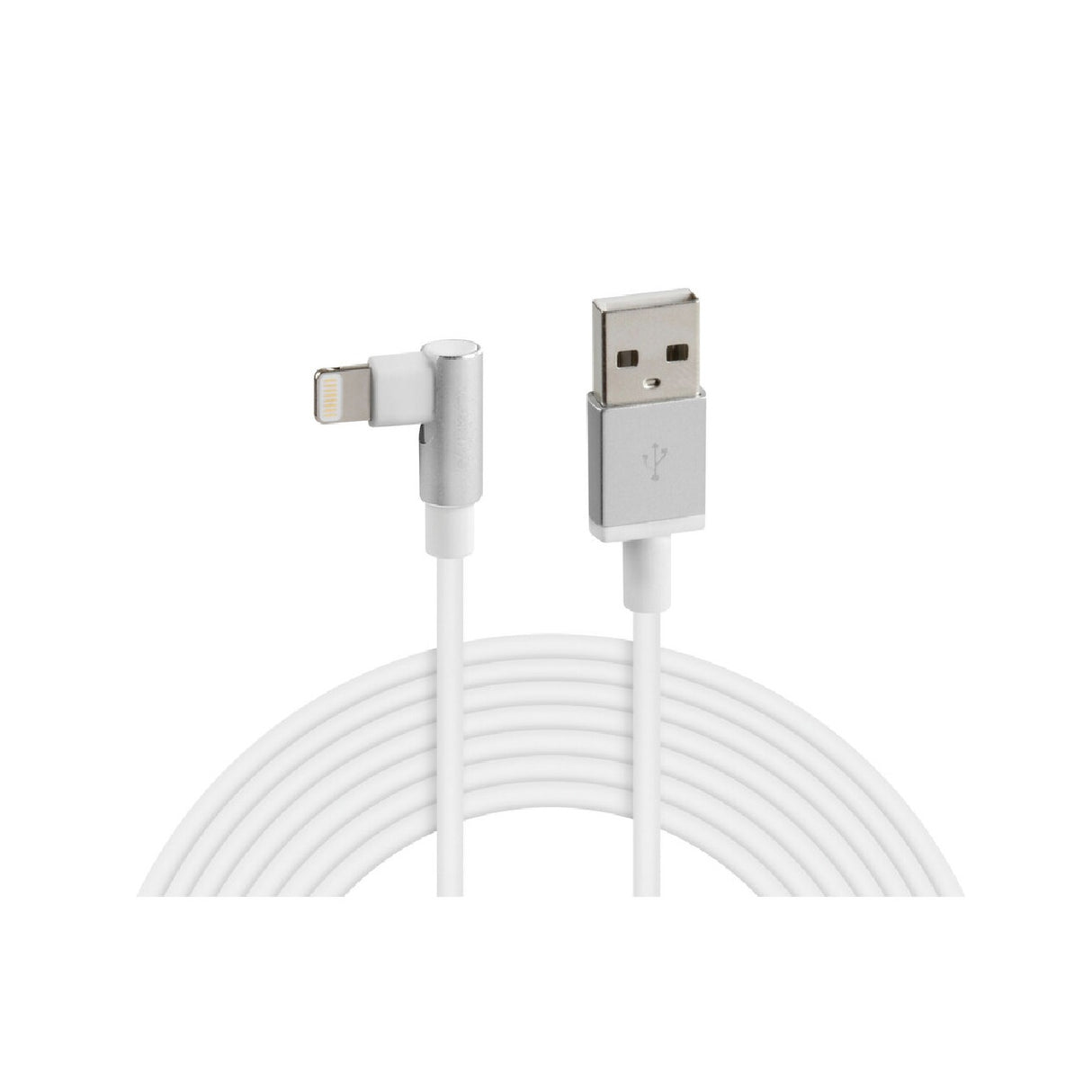 90° USB to Lightning Cable - 200 cm - White