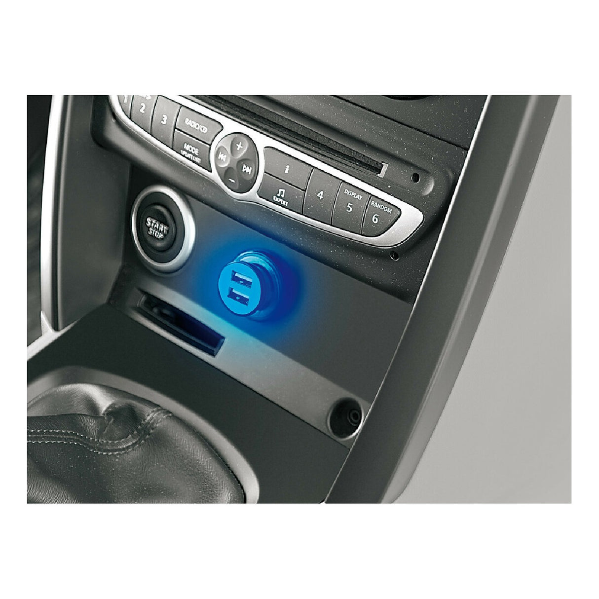 Lamp Charger 2 USB ports - 2500 mA - 12/24V 9012