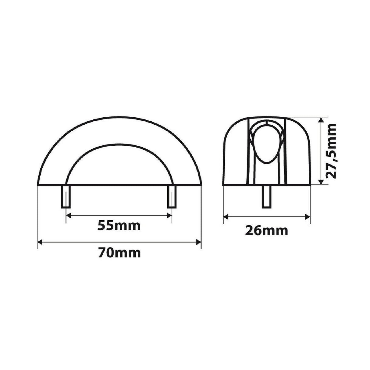 Lampa Fanale a Led Smd, illuminazione targa, 10/30V 1544