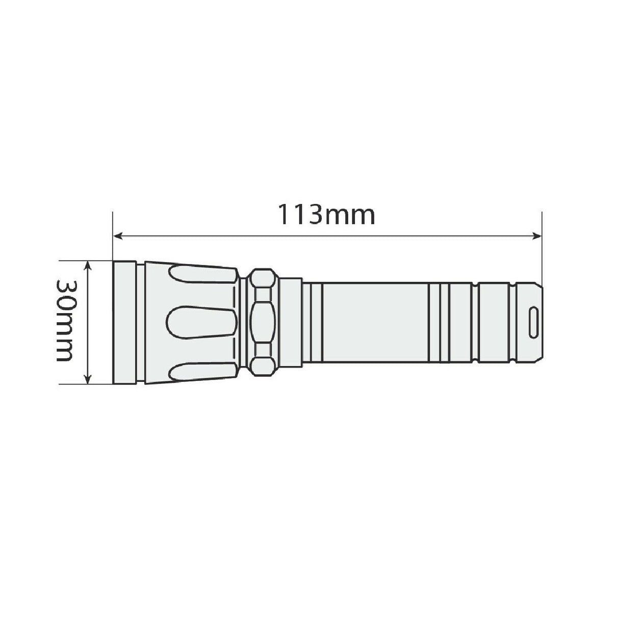 Lampa Patrol-Led, Aluminum LED Flashlight - Compact - 1W