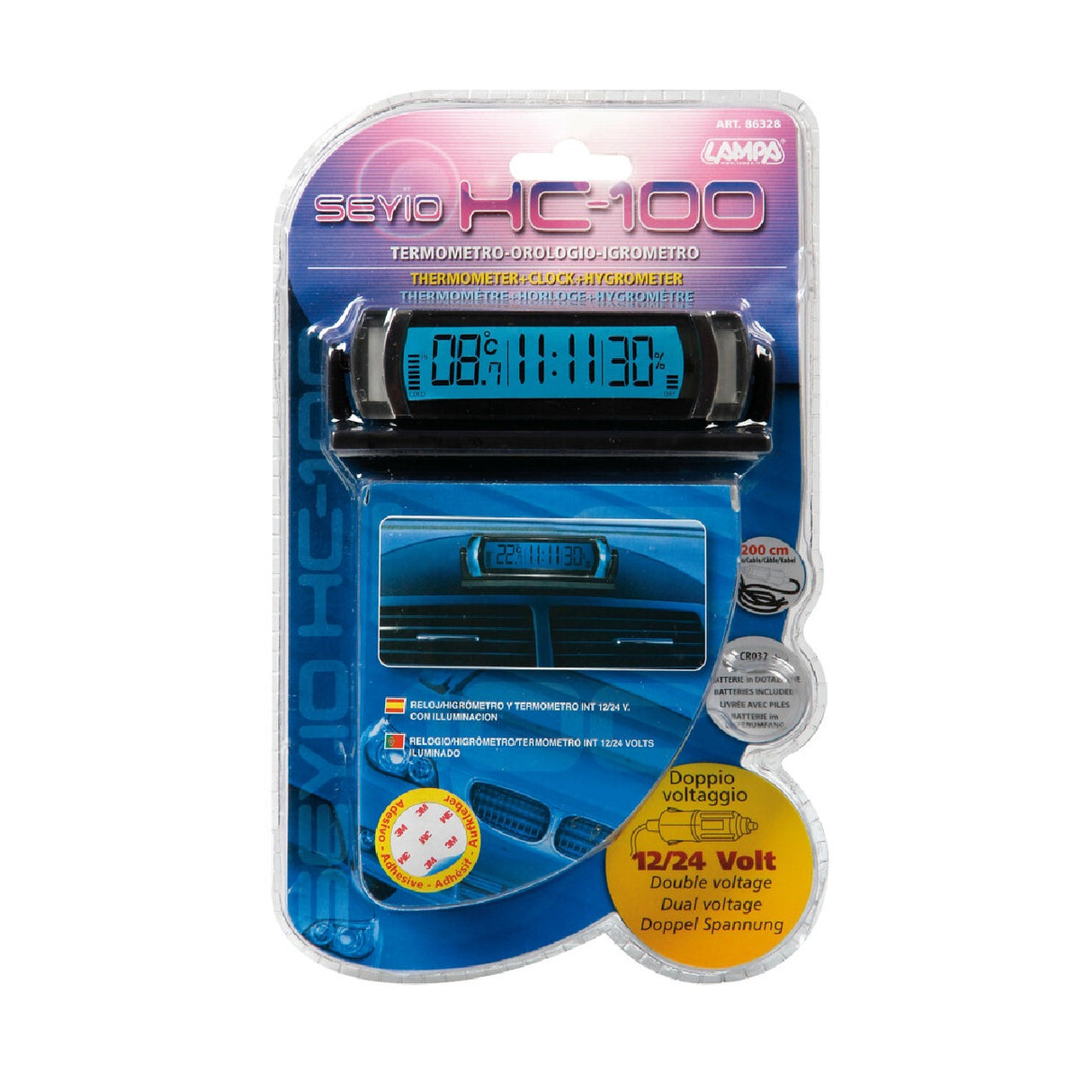 Seyio HC-100 Multifunction Clock Lamp - 12/24V