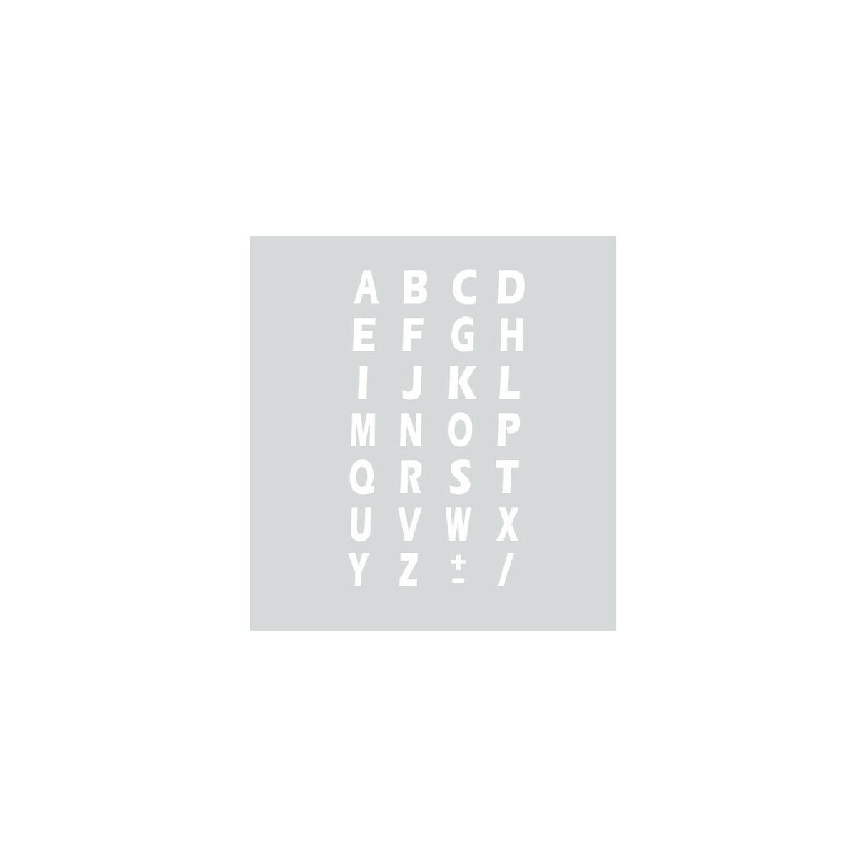 Spell-It Letters, Adhesive Letters (15x10 mm) - White - AZ kit