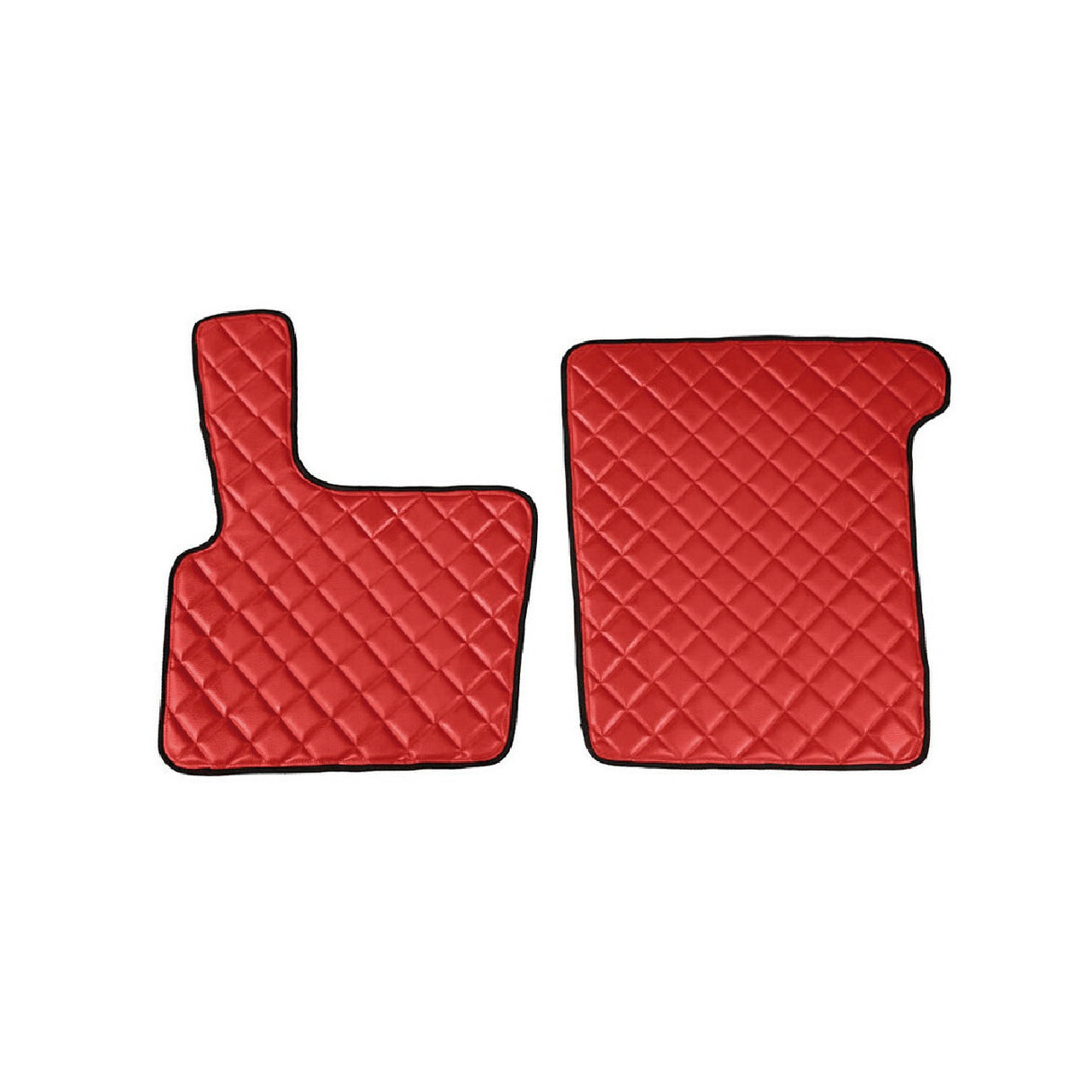 Paar Skeentex Red Fußmatten für Daf XF95 (11/01>12/07) Automatik, Schaltgetriebe