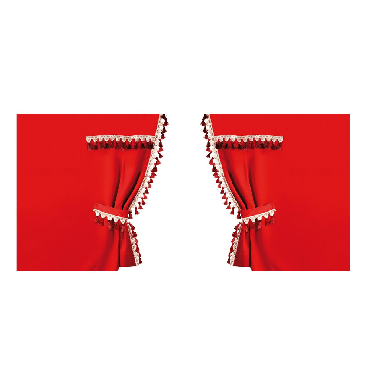 Lampa Oscura, tende perimetrali per camion, cabina standard - Rosso