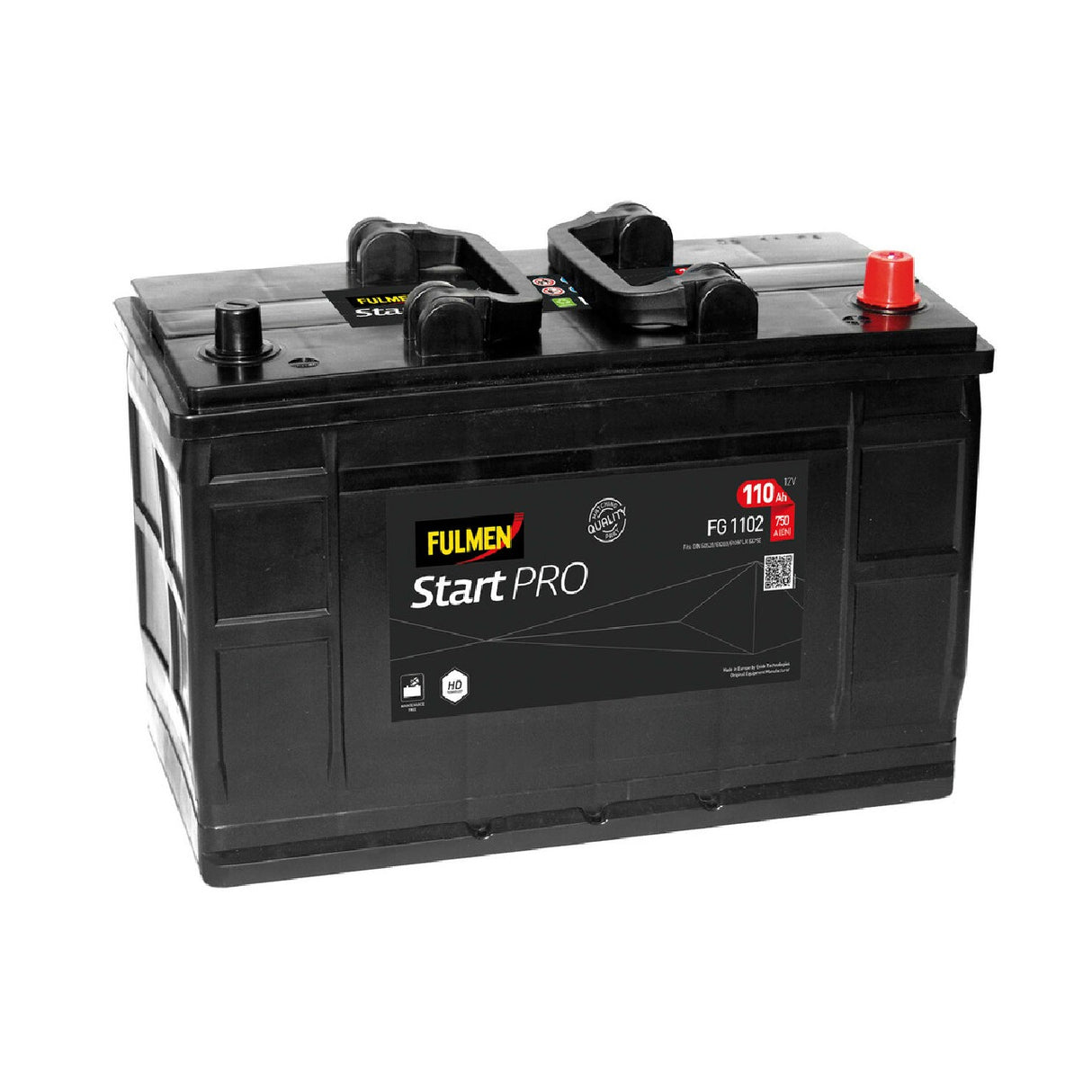 Fulmen FG1102 12V Start Pro Batterie 110 Ah 750 A