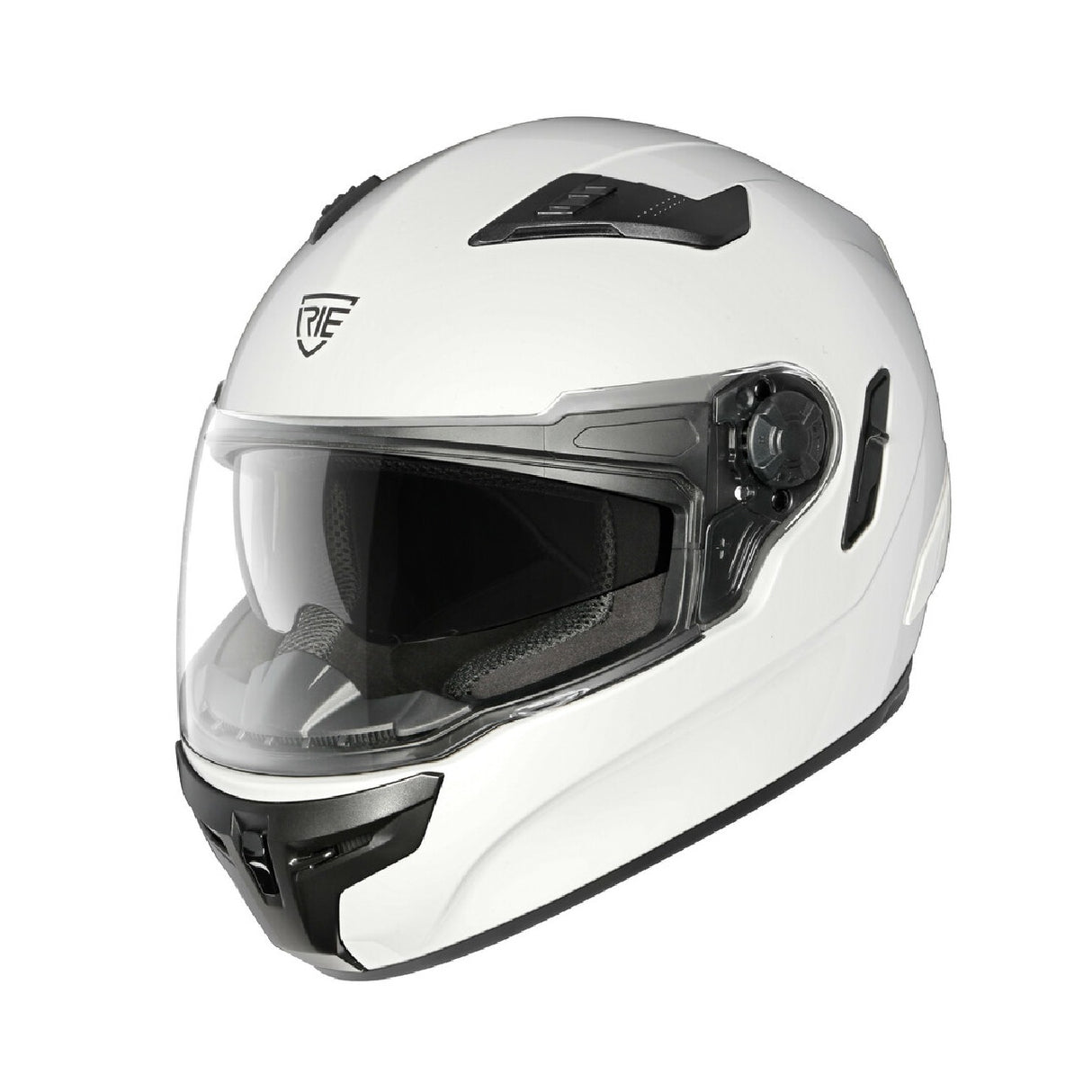 Irie Challenge White Full Face Motorcycle Helmet - XS