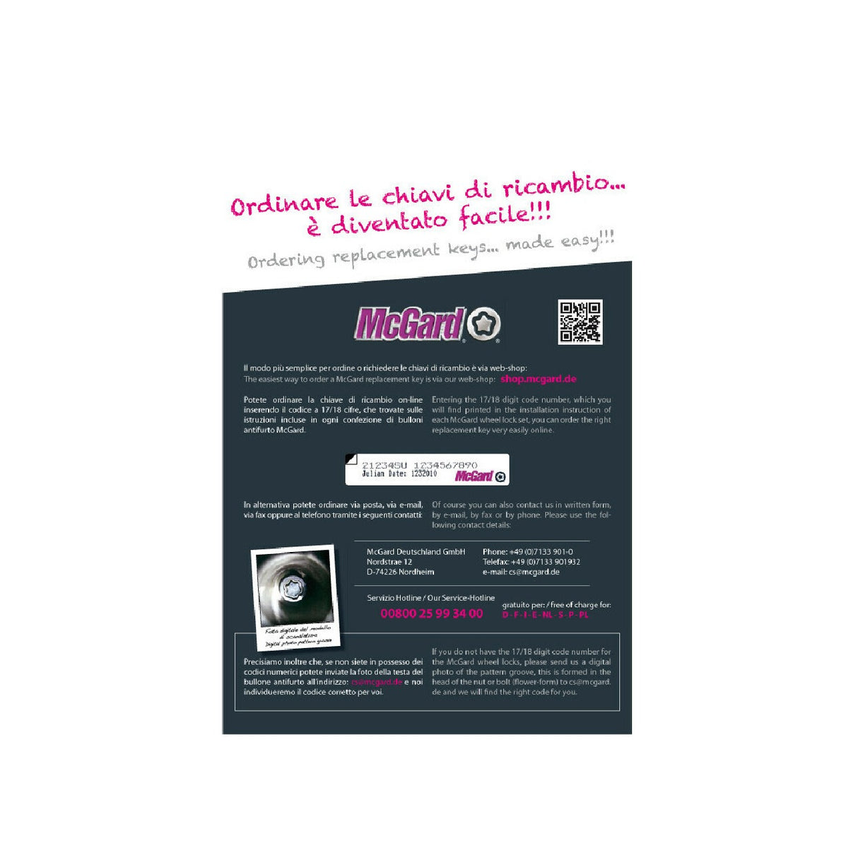 McGard Replacement Wheel Nut Wrench