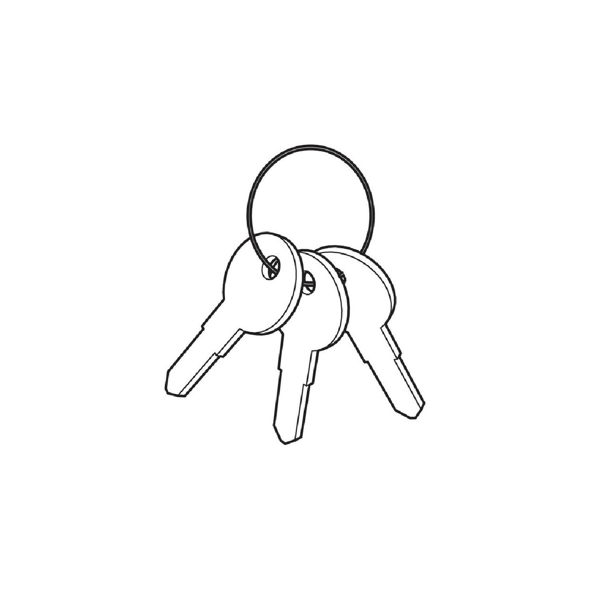 Nordrive Set of 3 keys N series