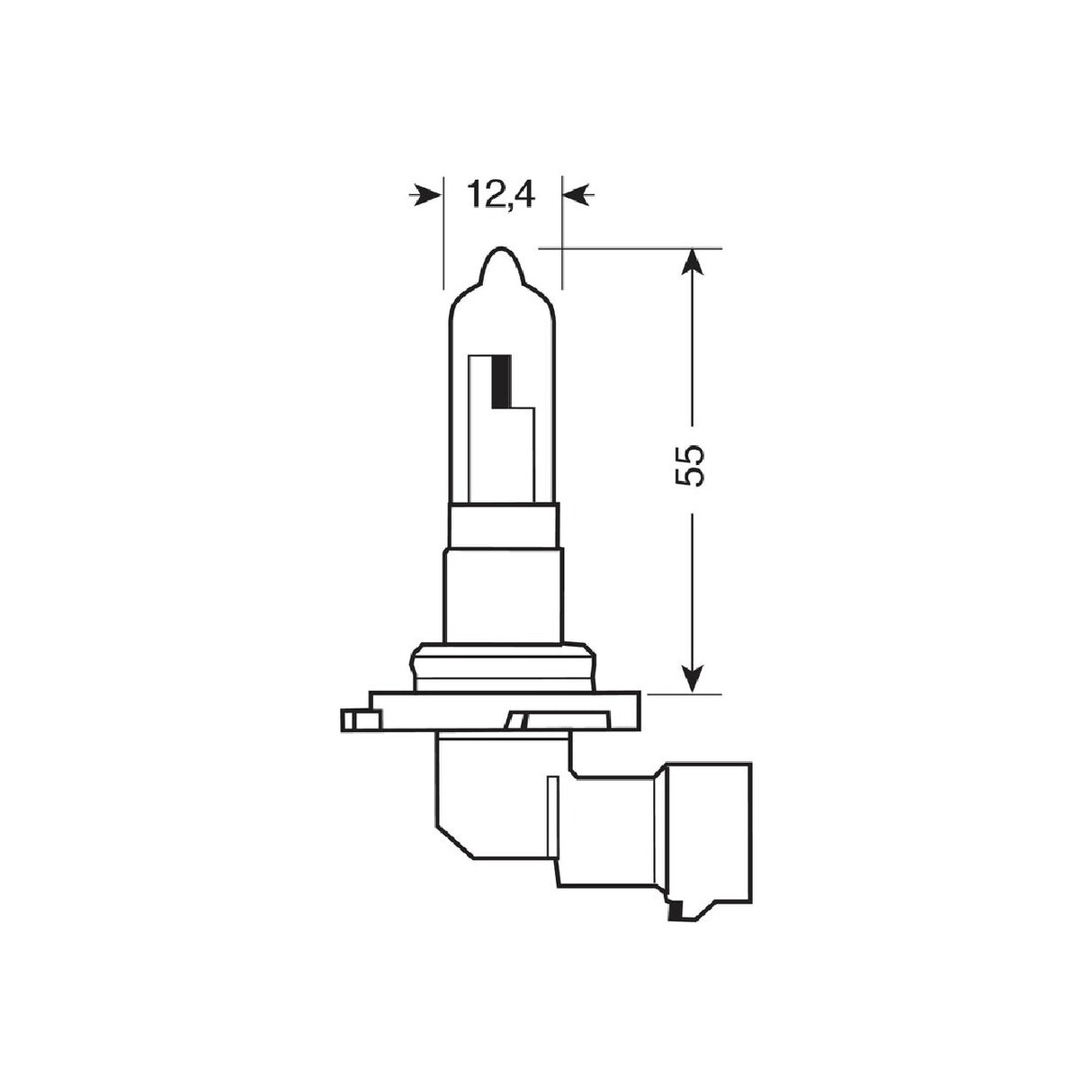 Osram 12V Cool Blue Intense Glühbirne - HB4 - 51W - P22d - 2 Stück - Kunststoffbox