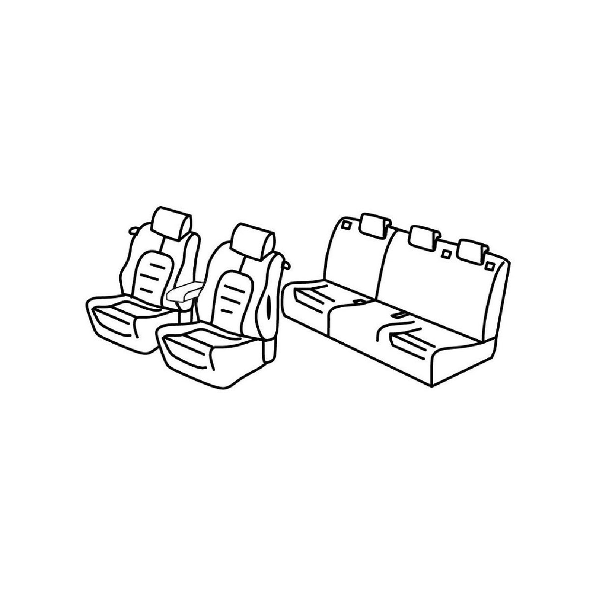 Lampa Superior Seat Cover Set - Beige - Alfa Romeo Mito (09/08>04/19)