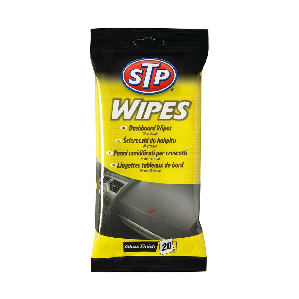 STP Dashboard Wipes, Gloss Finish - 20 pcs