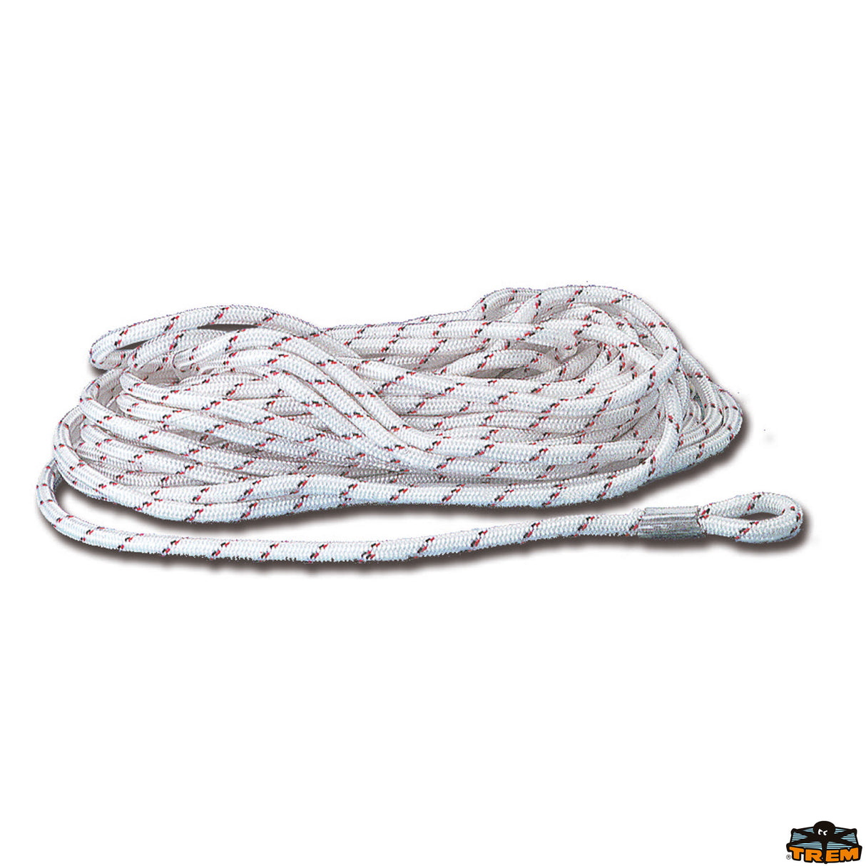 Trem High tenacity polyester anchor rope spliced without thimbles diameter 8 mm