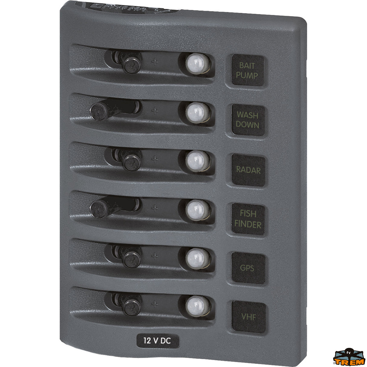 Blue Sea Quadro stagno 12-24V. con protezione termica ripristinabile 4376