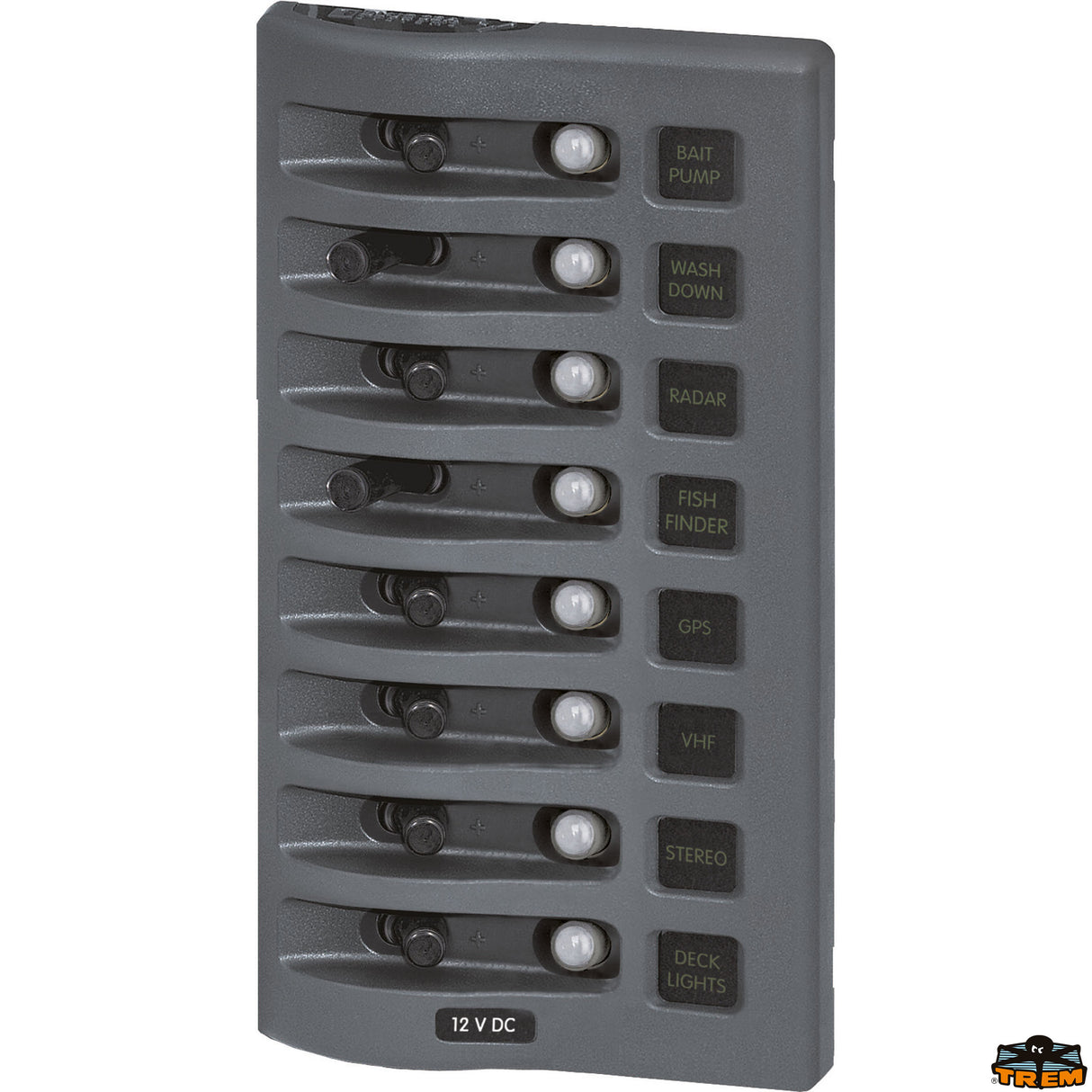 Blue Sea Quadro stagno 12-24V. con protezione termica ripristinabile 4378